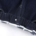 thumbnail image 4 of HXWCHs Girls Tie Dye Pants Straight Leg Denim Trousers Loose Fit Wide Leg Casual Comfortable Stylish Jeans for Everyday Wear 4-5 Years Navy, 4 of 7