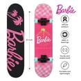 thumbnail image 2 of Barbie Malibu Beach 31" Complete Skateboard, Pink Checkered, Kids Ages 6+, Pink, 2 of 9