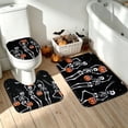 thumbnail image 5 of FRAMICS Halloween Skull Shower Curtain Sets with Rugs, 16-Piece Funny Skeleton Pumpkin Bathroom Sets with Hooks, Waterproof Fabric 72" x 72", 5 of 10