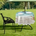 thumbnail image 6 of GZHJMY Sunny Beach Tablecloth Durable 60 Inch Round Table Cloth Cover with Zipper Umbrella Hole Camping Tablecloths for Outdoor Party Picnic Home Decor, 6 of 7