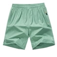 thumbnail image 2 of Hearthz Men Quick Dry Shorts Elastic Waist Lightweight Men Running Athletic Shorts with Pockets Summer Mens Beach Shorts Mint Green XXL, 2 of 5