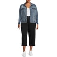 thumbnail image 2 of Dollhouse Womens Junior Plus Denim Jacket, 2 of 5