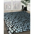 thumbnail image 3 of Ahgly Company Machine Washable Indoor Rectangle Transitional Midnight Gray Area Rugs, 8' x 10', 3 of 7
