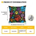 thumbnail image 3 of FOR U DESIGNS Colorful Dog Paw Print RV Dinette Cushion Covers 3 Pieces Scratch-resistant Camper Seat Covers with Pillowcase, Dinette Booth RV Couch Cover Loveseat Sofa Chair Cover, 3 of 8