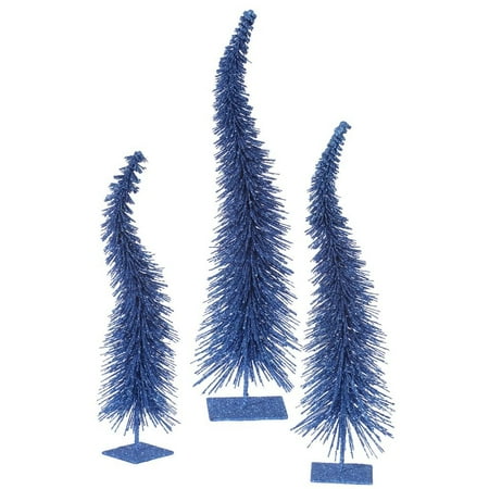 Vickerman 3 Piece Glitter Curved Christmas Tree