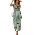 thumbnail image 1 of Abstract Geometrical Vestido Sin Mangas Para Mujer, Traje De, Ropa De Cumpleaños, Verano, 1 of 5