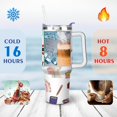 thumbnail image 4 of 40oz Funny Nurse Life Stainless Steel Flip Straw Tumbler Spill Proof Travel Cup Double Wall Vacuum Insulated Coffee Mug with Handle, 4 of 6