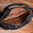 thumbnail image 3 of Bolso de mensajero de lona vintage Bolsos de hombro Bolsos de viaje para hombres, negro, 3 of 5
