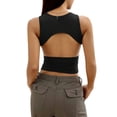 thumbnail image 3 of Valcatch Womens Summer Backless Tank Top High Neck Sleeveless Going Out Slim Sexy Y2K Tank Tops Outifts 2024, 3 of 4