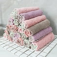 thumbnail image 6 of Windfall 5PCS Kitchen Dishcloths Does Not Shed Fluff No Odor Reusable Dish Towels Premium Dish cloths Super Absorbent Coral Fleece Cleaning Cloths Nonstick Oil Washable Fast Drying, 6 of 8