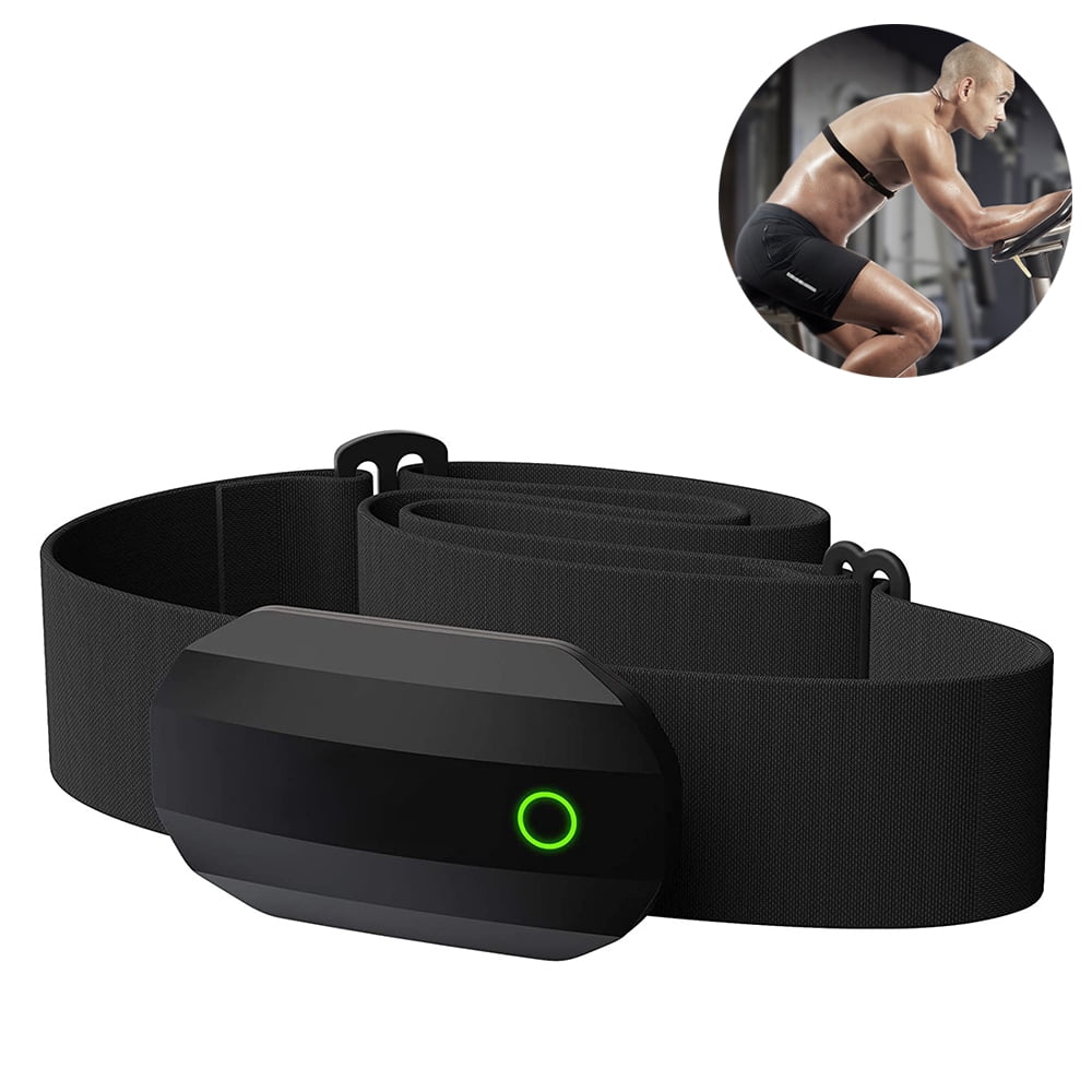 & Bluetooth Cycling Running Heart Rate Sensor with Chest Strap BREEZEY Fitness Heart Rate Monitor Dual Mode ANT 