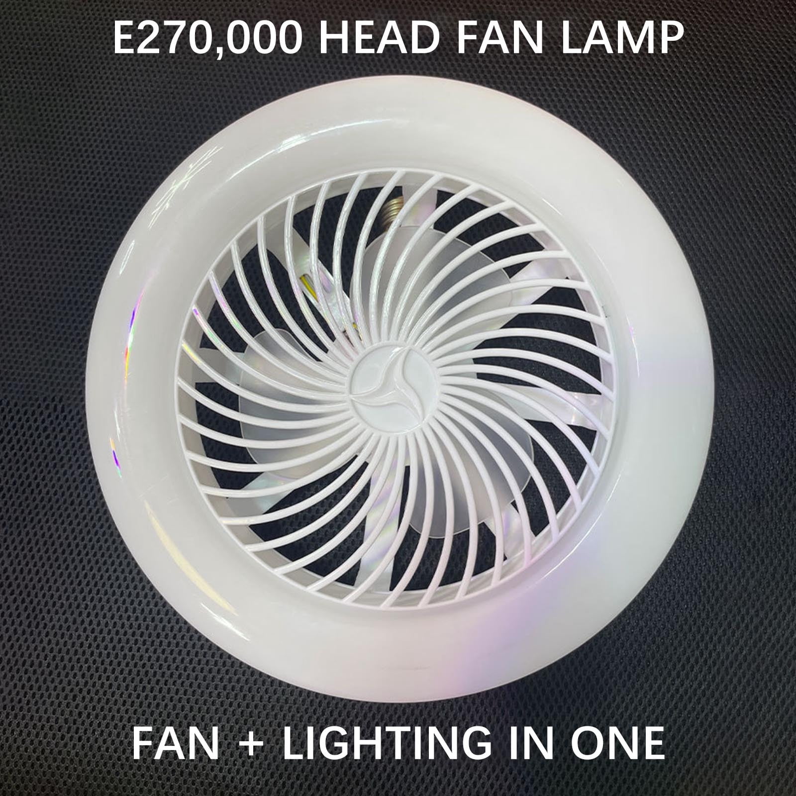 XEOVHV Clearance Ceiling Fans with Lights and Remote, 30W Universal Head Screw Mouth Fan Light, Remote Control Household Fan Light Ceiling Fan,Household Silent Electric Fan