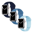 thumbnail image 1 of Kit de 3 correas para apple Watch compatible con 45mm/44mm/42mm de silicón. Longitud M/L Mamá Pulpo  Paquete silicón, 1 of 6