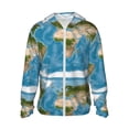 thumbnail image 2 of Lsque Earth View World Map UPF 50+ Lightweight Sun Protection Men's Women's Long Sleeve Shirt, Hoodie Performance -Small, 2 of 9