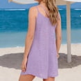 thumbnail image 3 of yillto Womens Nightdress Sleeveless Sleepwear Short Nightgowns Spaghetti Strap Summer Pajamas Dress, 3 of 5