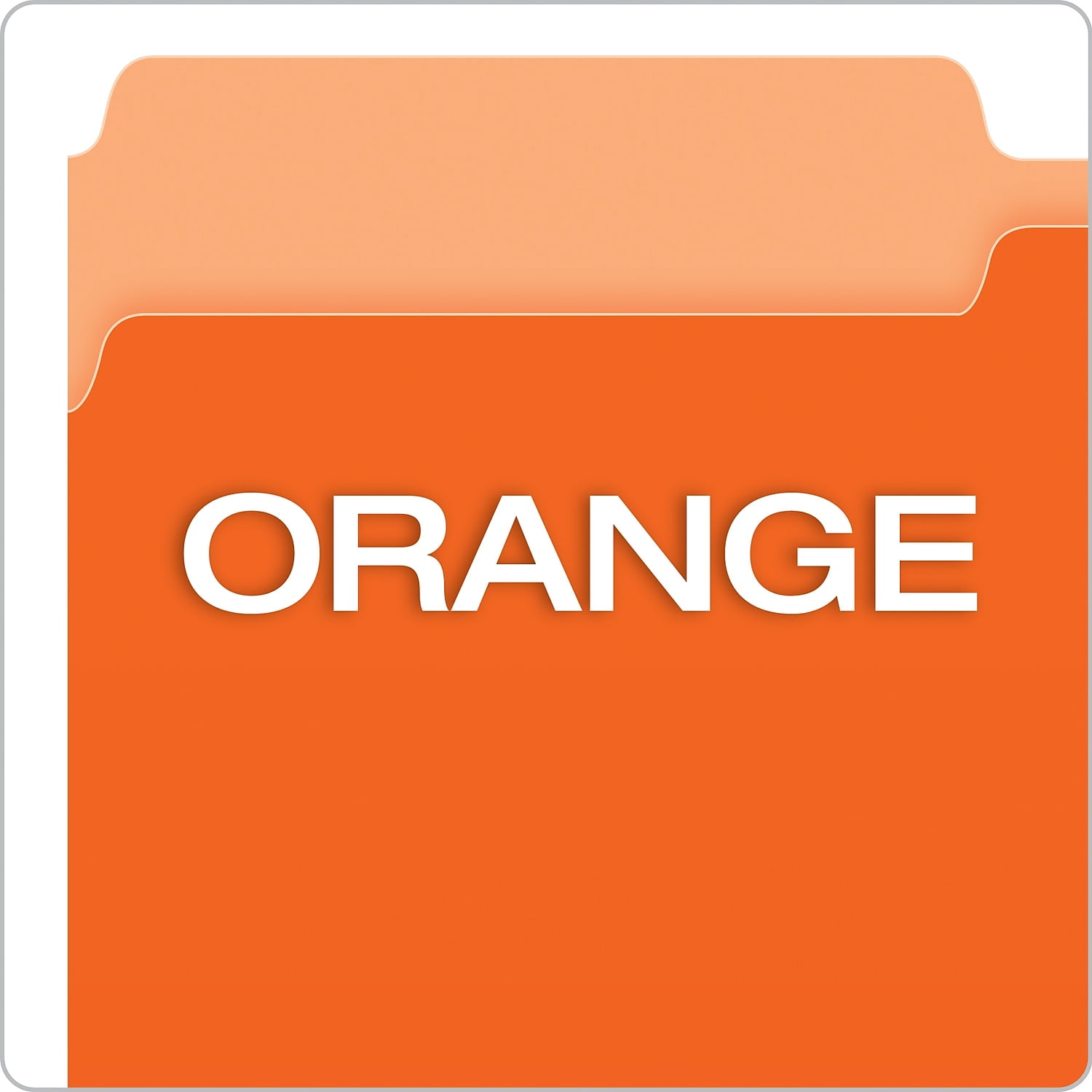 Pendaflex Interior File Folders 1/3 Cut Top Tab Legal Orange 100/Box 435013ORA