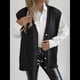 thumbnail image 5 of Chaleco de Punto Sin Mangas para Mujer, con Cuello en V, Botones, Informal, Holgado, para Otoño e Invierno. Negro Talla Única, 5 of 9
