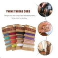 thumbnail image 4 of Frcolor 16 Colors 1mm Thread Cord Natural Twine Cord Rope String for Handmade Craft, 4 of 6