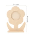 thumbnail image 2 of Miangastore 5PCS Flower Shape Photo Frame Wooden Picture Holder Self Painting Homemade Frame for DIY Decor (Wood Color), 2 of 8