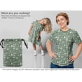 thumbnail image 6 of oneOone Cotton Poplin Twill Olive Green Fabric Nostalgia Coffee Dress Material Fabric Print Fabric By The Yard 56 Inch Wide-Q2, 6 of 6