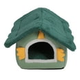 thumbnail image 4 of Cozy Pet Bed House, Detachable Design Soft Keep Warm Cat Bed Cave Sleeping  Bed for Hamsters Rabbits Raccoons Skunks Green, 4 of 7