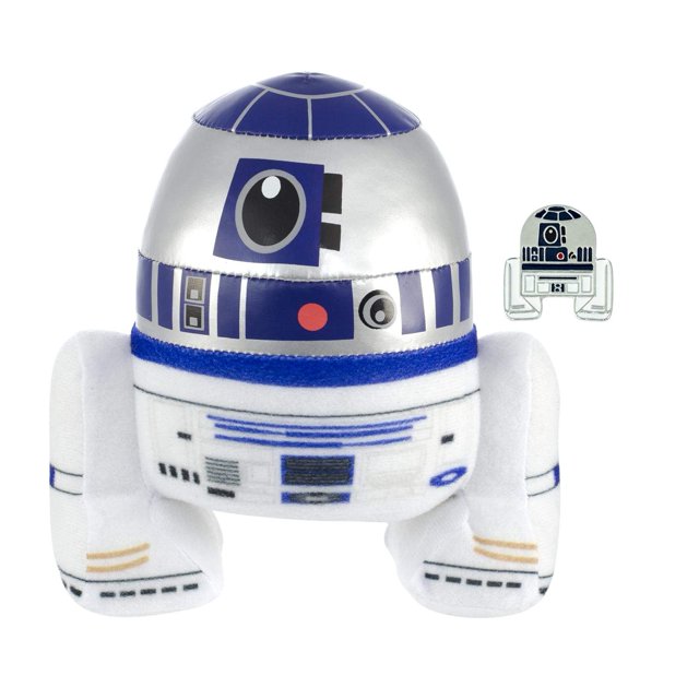 Peluche Underground Toys Star Wars R2-D2 estilizado de 18 cm con pin