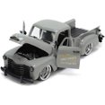 thumbnail image 2 of Jada Toys Just Trucks 1:24 1953 Chevy Pickup Die-cast Car Gray with Tire Rack, Toys for Kids and Adults, 2 of 6