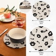 thumbnail image 2 of SKYSONIC Cat Paw Fish Bone Pot Holders Trivets, 2 Pcs Heat Resistant Trivets,Kitten Footprint Cotton Thread Weave Mats for Hot Pads Pans Pot Bowl Teapot for Kitchen Decor, 2 of 7