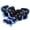 Blue, variant on Kids Ski Bindings Adjustable Knee and Elbow Guard Set for Outdoor Activities