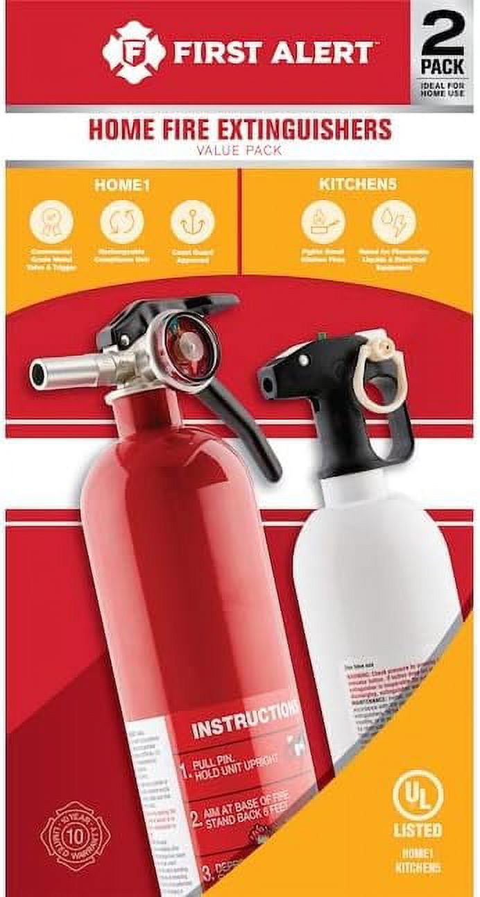 First Alert Home1 - Standard FE , Kitchen5 - Kitchen FE, Bundle Pack