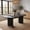 Black, variant on Fnova 63" Farmhouse Dining Table for 2-4 People, Kitchen Table, Modern Dinner Table for Dining Room, Kitchen, Living Room, Office, Restaurant, Apartment