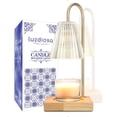 thumbnail image 1 of luzdiosa Candle Warmer Lamp with Timer, Vintage Electric Candle Lamp Warmer, Mothers Day Presents for Mom, House Warming Decor, Dimmable Candle Melter for Scented Wax, Clear, 1 of 7