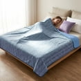 thumbnail image 3 of Catalonia Cooling Blanket for Hot Sleepers, Summer Bed Blanket for Warm Night Sweat, Cool Sofa Throw Blanket for Hot Flashes, Soft Thin Lightweight Blanket for Adults Kids, 3 of 9