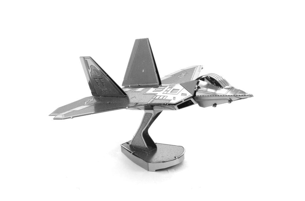 Fascinations Metal Earth F22 Raptor Airplane 3D Metal Model Kit