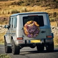 thumbnail image 4 of Daiia Sunshine Cute Cat Sunflower Tire Covers , Travel Trailer Camper Truck SUV Motorhome Waterproof Wheel Cover, Sun Rain Snow Protector-17 inch, 4 of 8