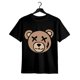 thumbnail image 1 of Unique Bear Print Casual T-Shirt - Men's Summer Fashion, Round Neck, Short Sleeve, Polyester Blend, Machine Washable, 1 of 6