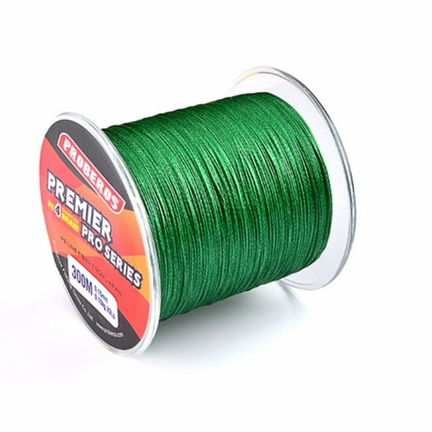 300M/328yards 4 Stands Braided Fishing Line 10LB Super Strong PE Fishing  Line Color:Yellow Size:0.8/10LB 