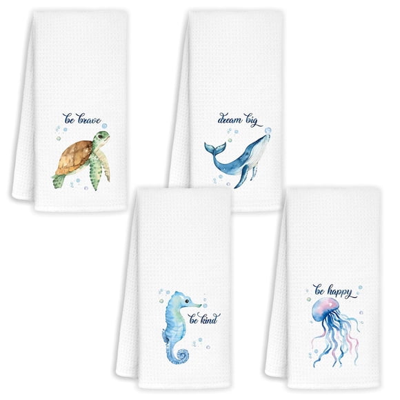 Towel Jvpke Sea Turtle - Juego de paños de cocina (40 x 60 cm)