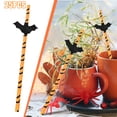 thumbnail image 1 of TIMIFIS Halloween Decorations Straws Halloween New Products Creative Dessert Table Dressing Straw Funny Layout Supplies Paper Straw 25 Pieces Kitchen EssentialsFall, 1 of 5