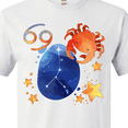 thumbnail image 4 of Inktastic Cancer Crab Constellation Zodiac Sign Illustration T-Shirt, 4 of 5