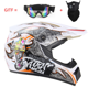 thumbnail image 2 of Para la versión de casco de bicicleta de playa personalizado para jóvenes, casco integral de kart con diseño de fantasma de fuego, 2 of 6