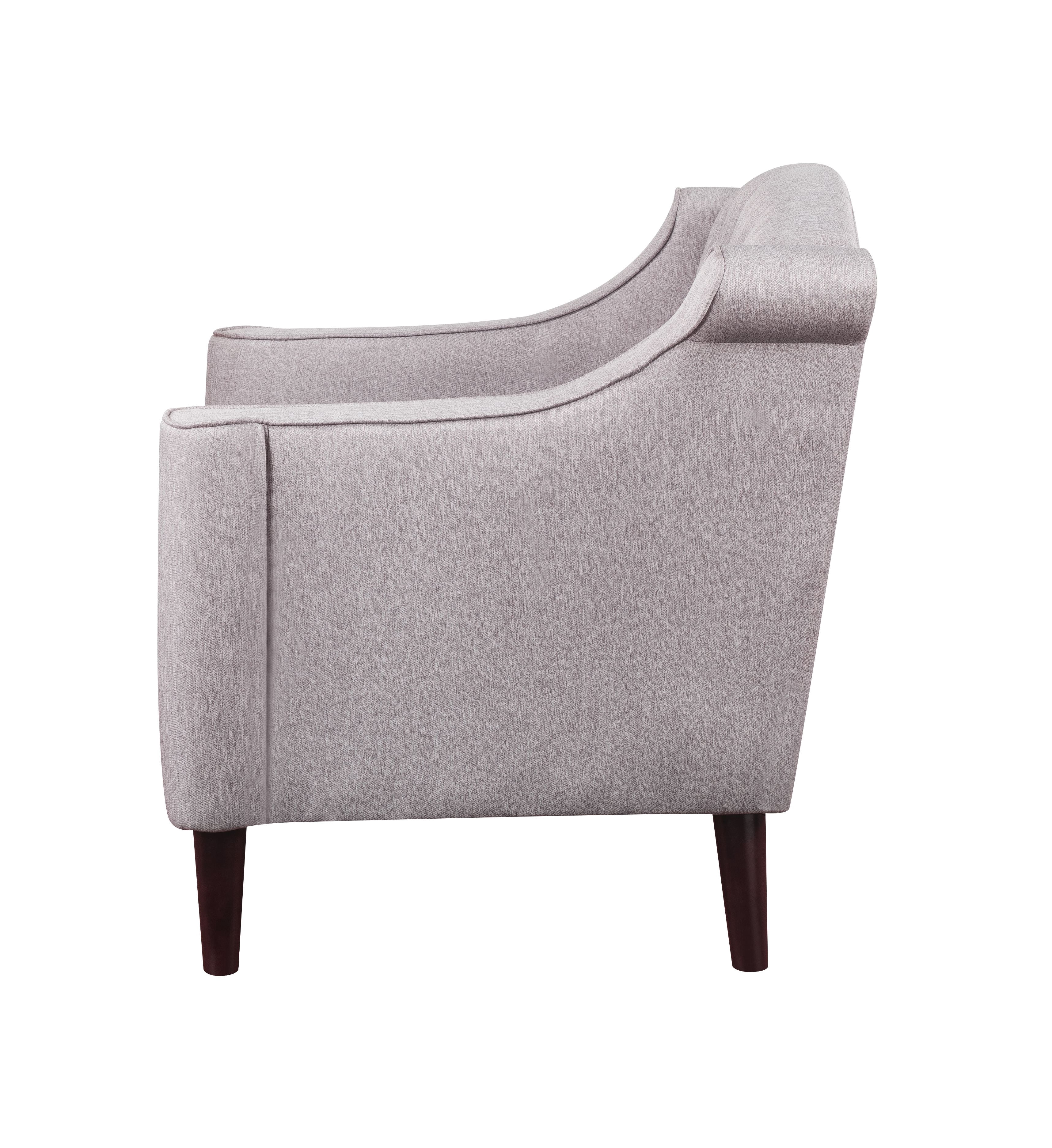 ACME Freesia Button Tufted Backrest Chair in Cream Fabric