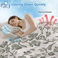 thumbnail image 3 of Sage Green Leaf Cooling Blanket,Lightweight Breathable Summer Throw Blanket with Double Sided Cold Effect,Retro Farmhouse Plant Floral Branch Picnic Blankets Bed Sheet for Hot Sleepers 60"x80", 3 of 8
