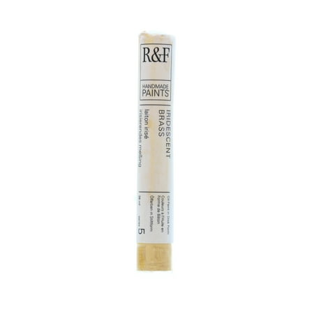 UPC: 0836943005846 | R&F Handmade Paints Pigment Stick  38ml  iridescent Brass