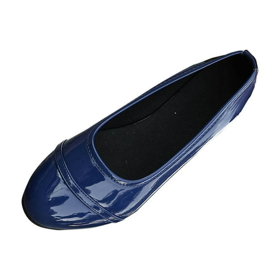 Wensltd Round Toe Shoe for Women Solid Color Low Heel Casual Shallow Mouth Comfortable Shoe