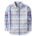 thumbnail image 1 of Camisa Gymboree para niños pequeños de manga larga con botones, vaqueros azules, 12, 1 of 3
