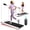 White, variant on Foldable Treadmill for Small Spaces with Handle Bar & Incline, 2 in 1 Under Desk Walking Pad and Vibration Pad with Remote Control for Home Office