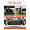 thumbnail image 3 of VEVOR Portable Folding Bench, 6 Seat Soccer Bench with Storage Pockets Cup Holders & Carrying Bag, Lightweight Sideline Seating with Sunshade for Football, Baseball, Camping, Outdoor Events, Black, 3 of 9