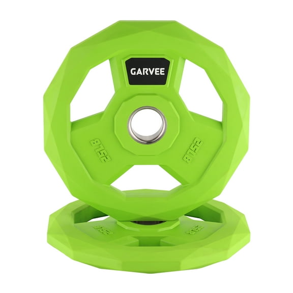 BouPower 2-inch Bumper Plate Weight Set,Bumper Plates Set for Home Gym, Strength Training & Weight Lifting,Multiple Colors