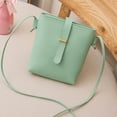 thumbnail image 1 of Women Simple Fashion Bucket Bag Strap Messenger Shoulder Bag Mobile Phone Bag, 1 of 5